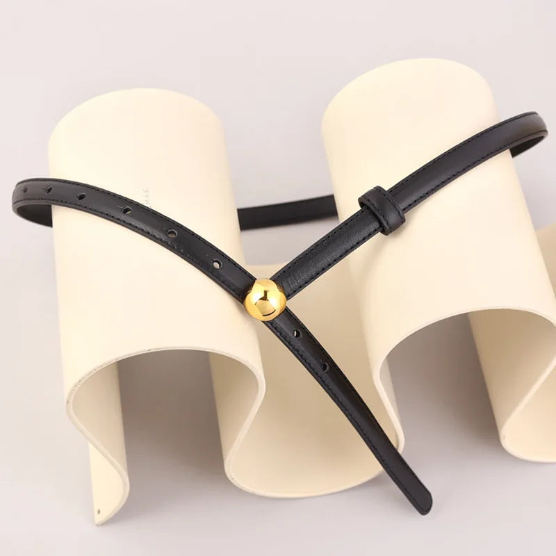 Women's Genuine Leather Belt - Esfera