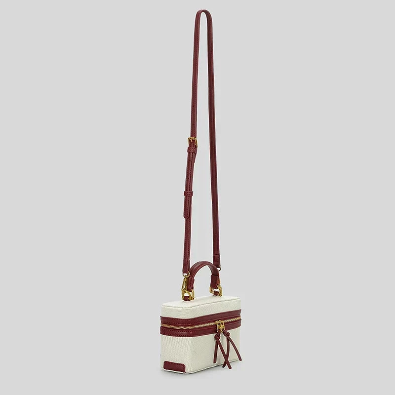 Fernanda Canvas Box Crossbody Bag