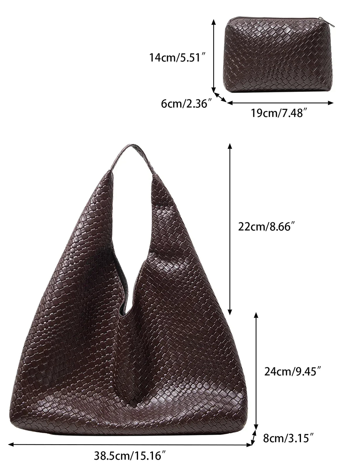 Bag and Wallet in Leather - Noelle