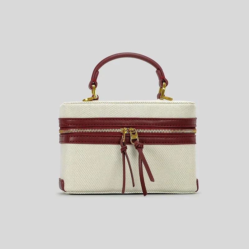 Fernanda Canvas Box Crossbody Bag