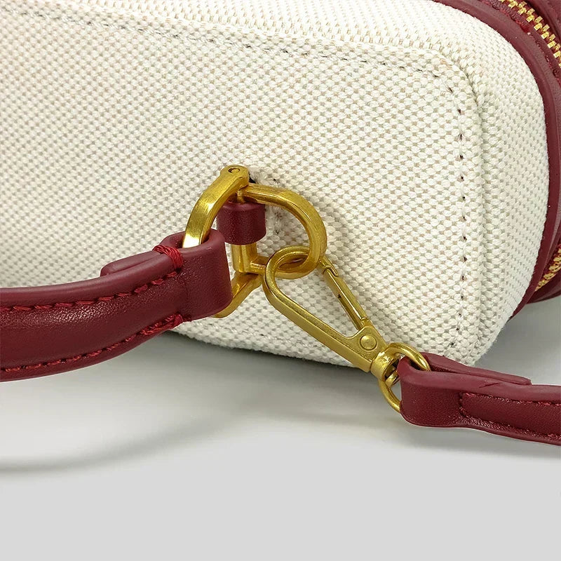 Fernanda Canvas Box Crossbody Bag