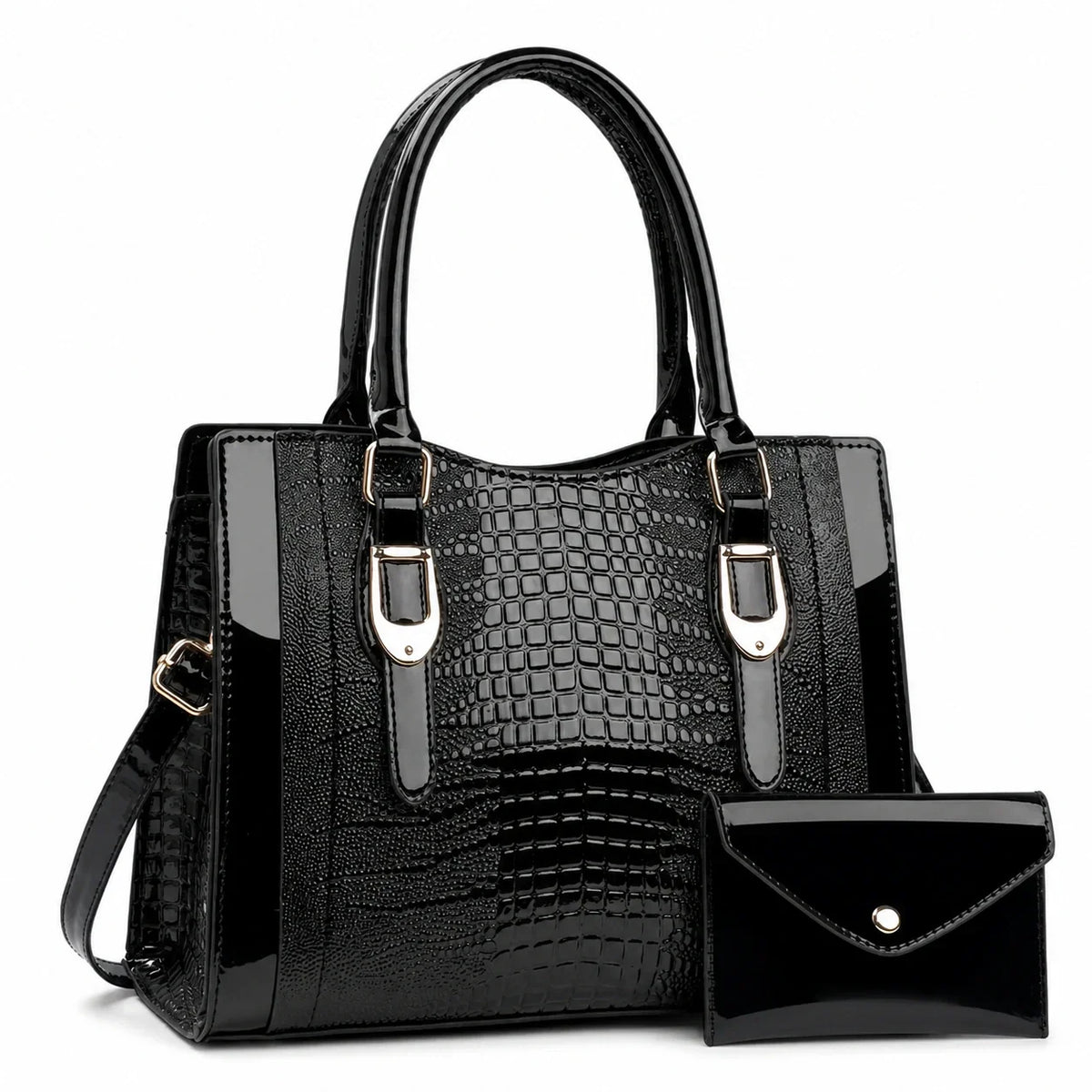 Leather Shoulder Bag Set - Vela