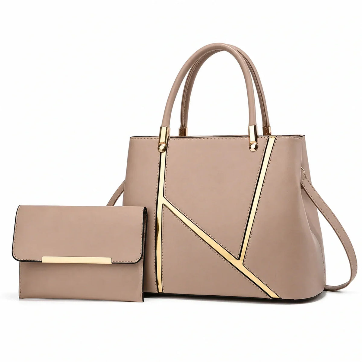 Leather Handbag and Crossbody Set - Aura